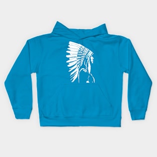 Native American Indian Headdress Kids Hoodie